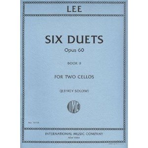 Lee Sebastian Six Duets, Op. 60, Book 2 Two Cellos edited by Walter Schulz - International Music